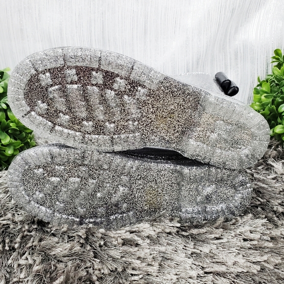 JELLY BEANS Silver Glitter Tradon Rain/Snow Boots - Picture 6 of 7